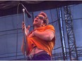 Vocalist Edwin of I Mother Earth performs at Commonwealth Stadium in 1997.