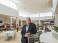 Jordon Adams, general manager of Londonderry Mall, in its new food court that opens Thursday.
