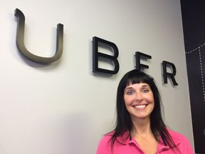 Tey-na Redfern, an Edmonton Uber driver for about a year who was forced to stop driving in March while the company waited for a provincial insurance option to be developed for ride-sharers, said June 30, 2015, that she's excited to start driving again for the company.