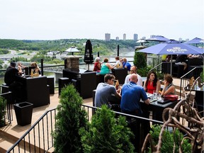 The patio at the Riverside Bistro in the Courtyard Marriott Hotel.