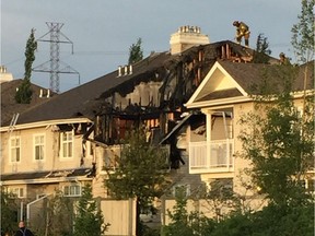 Fire crews were called to an address near 11 Avenue SW and Summerside Drive in Ellerslie around 4 a.m. Monday June 5, 2016.