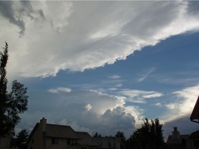 Threatening clouds in west Edmonton in this file photo from August 2012.