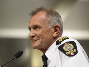 Edmonton Police Service Chief Rod Knecht responds to the Edmonton Police Association's assertion that there is a "culture of fear" among EPS officers, during a press conference at EPS headquarters in Edmonton on Tuesday July 26, 2016.
