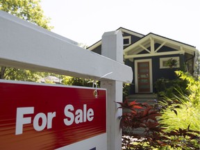 A sold sign is pictured outside a home in Vancouver, B.C., Tuesday, June, 28, 2016.