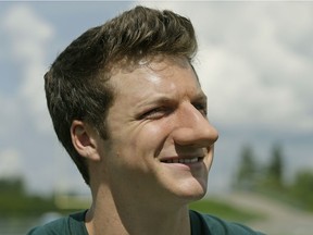 Actor Jake Short on the movie set of #Roxy at Riel Recreation Park in St. Albert.