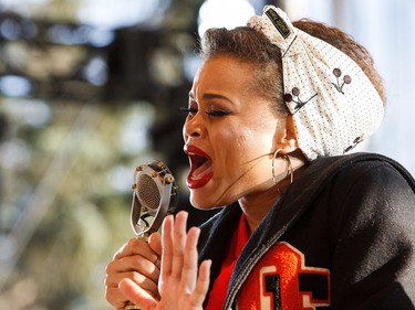 Andra Day performs during Interstellar Rodeo at Hawrelak Park in Edmonton, Alta., on Friday, July 22, 2016.