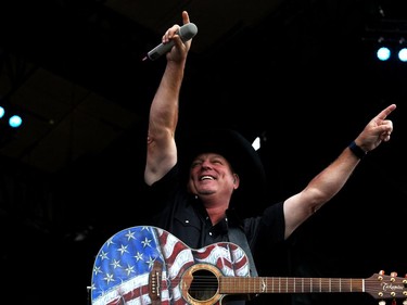 Country music artist John Michael Montgomery performed a plethora of fan favourites for an exuberant crowd during his main stage performance at Big Valley Jamboree in Camrose, Alta. on Sunday July 31, 2016.