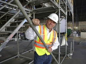 David Terry, vice-president & general manager of The Rec Room entertainment centre under construction at South Edmonton Common July 5, 2016.