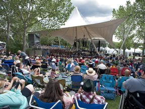 Crowds packed the Heritage Amphitheatre during the second day of Interstellar Rodeo at Hawrelak Park in Edmonton July 23, 2016.