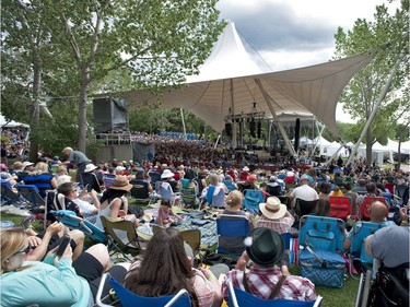 Crowds packed the Heritage Amphitheatre during the second day of Interstellar Rodeo at Hawrelak Park in Edmonton July 23, 2016.