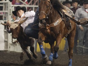 Cody Cassidy, shown here competing at the 2014 CFR, was one of the CPRA directors to resign in protest of Dan Eddy's dismissal as the association's GM on Wednesday.