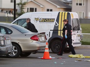 The scene of a shooting in northeast Edmonton on Saturday, July 23, 2016.