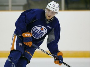 Edmonton Oilers prospect Drake Caggiula at the Edmonton Oilers orientation camp in Jasper, Alberta on Monday July 4, 2016.