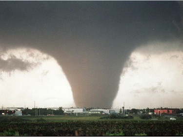 This category F4 tornado struck northeast Edmonton on July 31, 1987