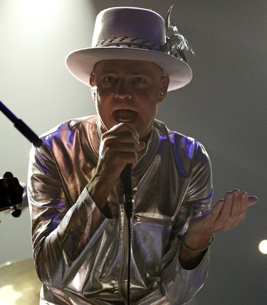 Gord Downie, from the Canadian rock band The Tragically Hip, performs in concert at Rexall Place in Edmonton on Thursday July 28, 2016. The 52-year-old Downie revealed earlier this year that he had terminal brain cancer.