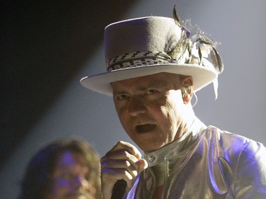 Gord Downie, from the Canadian rock band The Tragically Hip, performs in concert at Rexall Place in Edmonton on Thursday July 28, 2016. The 52-year-old Downie revealed earlier this year that he had terminal brain cancer.