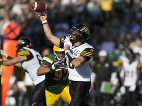 In the second half of Saturday's game, Tiger-Cats QB Jeremiah Masolit took 34 snaps and the Eskimos defence was able to do almost nothing to stop him.