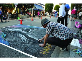 Ian Morris will be part of Chalk It Up on 118 Avenue on July 23, 2016.