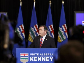 Jason Kenney speaks at a media conference at the Matrix Hotel about his Progressive Conservative leadership campaign in Edmonton, on Thursday, July 7, 2016.