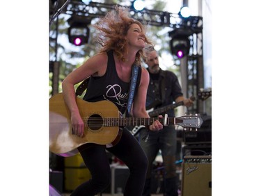 Kathleen Edwards takes part in the third day of Interstellar Rodeo at Hawrelak Park on Sunday, July 24, 2016 in Edmonton.