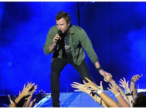 Singer/Songwriter Dierks Bentley at Kicker Country Stampede Manhattan, Kansas on June 23, 2016.