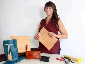 Kristin Panylyk de Lopez is an Edmonton designer who works with leather.
