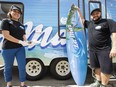 Larissa Martinez and Victor Hugo of La Mar Land and Sea food truck.
