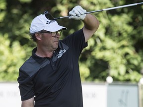 Royal Mayfair Golf Club's Mike Belbin won the Henry Martell Invitational Tournament at the Highlands Golf Club on the second playoff hole on July 16, 2016.  Photo by Shaughn Butts / Postmedia  Curtis Stock Story