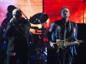 Sting and Peter Gabriel perform at Rexall Place on Sunday, July 24, 2016 in Edmonton.