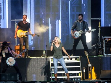 Sunday night headliner Carrie Underwood takes the stage at Big Valley Jamboree in Camrose, Alta. on July 31, 2016.