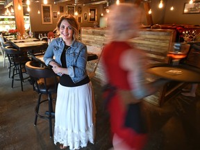 Sylvia Cheverie, co-owner at the Beaumont restaurant Chartier, has a new system in her restaurant for paying tips: they are pooled, then divided among the staff, depending on how many hours each staff person worked. Photographed July 13, 2016.