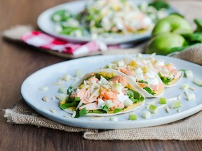 Fish tacos are a tasty party snack for Game Day.