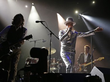 The Tragically Hip perform in concert at Rexall Place in Edmonton on Thursday July 28, 2016. Gord Downie, the Canadian rock band's 52-year-old lead singer, revealed earlier this year that he had terminal brain cancer.