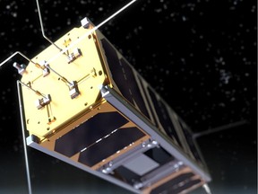 Rendering of the University of Alberta's weather satellite that could be the first Alberta-made satellite launched into space on Dec. 13, 2016, as part of the QB50 mission.