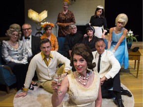 Cocktails at Pam's, starring Davina Stewart (front) as Pam, at Teatro La Quindicina.