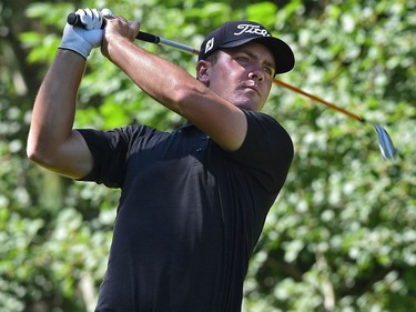 Wil Bateman off Edmonton ends up with a 7 under for the tournament after two rounds of the Syncrude Oil Country Championship at the Glendale Golf & Country Club in Edmonton on July 29, 2016.