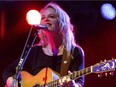 Mary Chapin Carpenter performs during the Edmonton Folk Music Festival at Gallagher Park in Edmonton on Friday, Aug. 5, 2016.