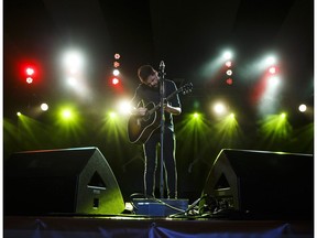 Passenger, a.k.a. Michael David Rosenberg, performs during the Edmonton Folk Music Festival at Gallagher Park in Edmonton, Alberta on Saturday, August 6, 2016. Ian Kucerak / Postmedia