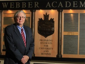 Neil Webber, founder of Webber Academy, at the private school in Calgary.