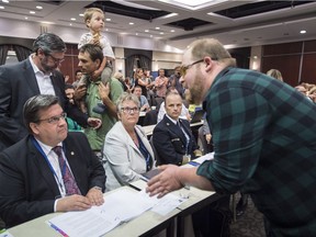 In August, protests disrupted the National Energy Board public hearing into the proposed $15.7-billion Energy East pipeline project.