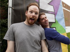 Peter Carlone (left) and Chris Wilson (right) star in a show called Peter vs. Chris