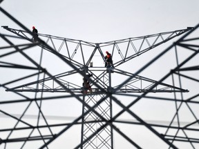 Alberta power transmission lines