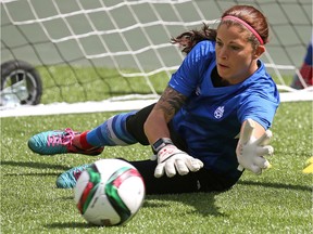 Canadian goalkeeper Stephanie Labbe.