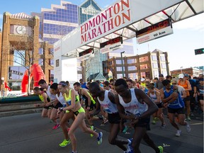 Major road closures are planned this weekend for the Edmonton Marathon.