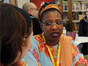 Marion Enow, a community librarian with Edmonton Public Library, was voted chair of the Council of Somali Canadian People of Alberta at a meeting Wednesday.