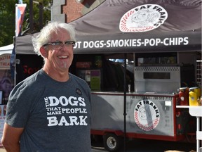 Lorne Merrick, owner of Fat Franks, has been stationed at the Fringe since 1983.