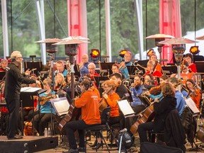 The Edmonton Symphony played their annual Friday outdoor concert at Hawrelak Park under the direction of conductor Robert Bernhardt on Aug. 30, 2019.