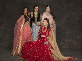 Gowns by local designer Aman Gill of Aman Couture, who is one of the designers showing at the Euphoria Festival.