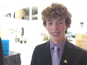 The Edmonton Youth Council is lobbying to reduce the voting age in municipal elections to 16. Cameron Somerville is the vice-chairman for the committee.