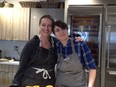 Chefs Kathryn Joel, left, and Doreen Prei of Get Cooking.